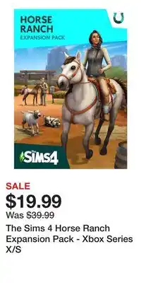 Game Stop The Sims 4 Horse Ranch Expansion Pack - Xbox Series X/S offer