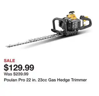 Tractor Supply Company Poulan Pro 22 in. 23cc Gas Hedge Trimmer offer