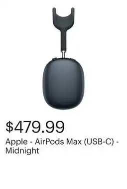 Best Buy Apple - AirPods Max (USB-C) - Midnight offer