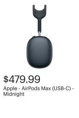 Best Buy Apple - AirPods Max (USB-C) - Midnight offer