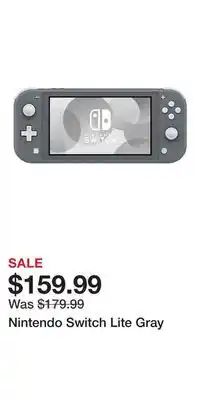 Game Stop Nintendo Switch Lite Gray offer