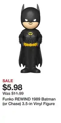 Game Stop Funko REWIND 1989 Batman (or Chase) 3.5-in Vinyl Figure offer