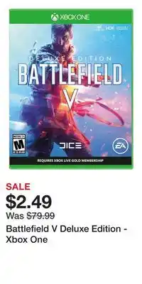 Game Stop Battlefield V Deluxe Edition - Xbox One offer
