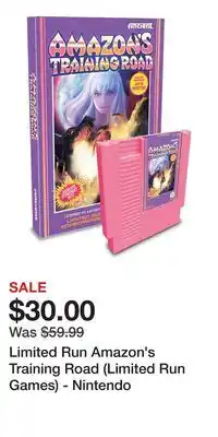 Game Stop Limited Run Amazon's Training Road (Limited Run Games) - Nintendo offer