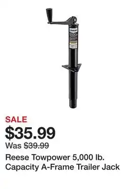 Tractor Supply Company Reese Towpower 5,000 lb. Capacity A-Frame Trailer Jack offer