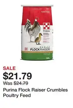 Tractor Supply Company Purina Flock Raiser Crumbles Poultry Feed offer