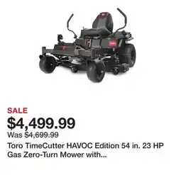 Tractor Supply Company Toro TimeCutter HAVOC Edition 54 in. 23 HP Gas Zero-Turn Mower with MyRIDE, Kawasaki Engine offer