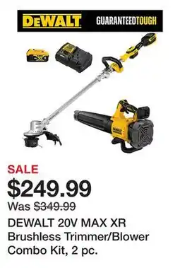 Tractor Supply Company DEWALT 20V MAX XR Brushless Trimmer/Blower Combo Kit, 2 pc offer
