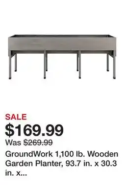 Tractor Supply Company GroundWork 1,100 lb. Wooden Garden Planter, 93.7 in. x 30.3 in. x 36.49 in offer