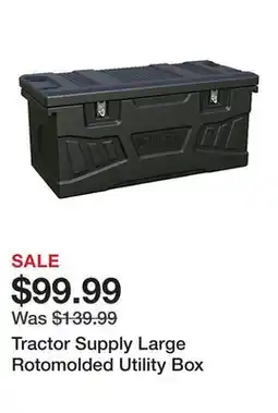 Tractor Supply Company Tractor Supply Large Rotomolded Utility Box offer