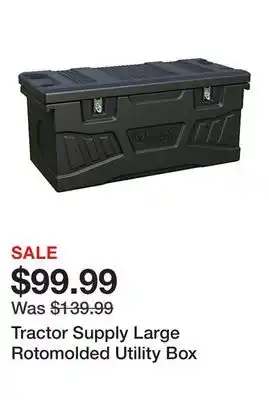 Tractor Supply Company Tractor Supply Large Rotomolded Utility Box offer