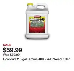 Tractor Supply Company Gordon's 2.5 gal. Amine 400 2 4-D Weed Killer offer