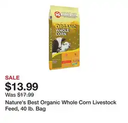 Tractor Supply Company Nature's Best Organic Whole Corn Livestock Feed, 40 lb. Bag offer