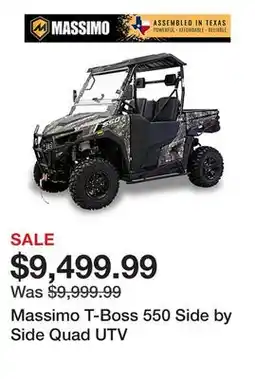 Tractor Supply Company Massimo T-Boss 550 Side by Side Quad UTV offer