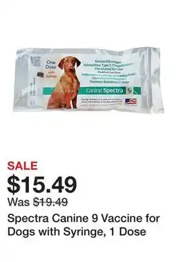 Tractor Supply Company Spectra Canine 9 Vaccine for Dogs with Syringe, 1 Dose offer