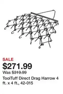 Tractor Supply Company ToolTuff Direct Drag Harrow 4 ft. x 4 ft., 42-015 offer