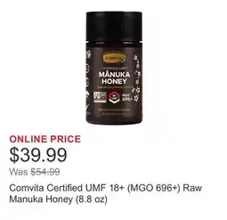 Costco Comvita Certified UMF 18+ (MGO 696+) Raw Manuka Honey (8.8 oz) offer