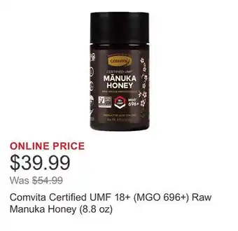 Costco Comvita Certified UMF 18+ (MGO 696+) Raw Manuka Honey (8.8 oz) offer