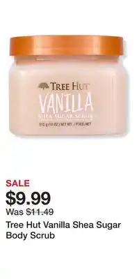 Ulta Beauty Tree Hut Vanilla Shea Sugar Body Scrub offer