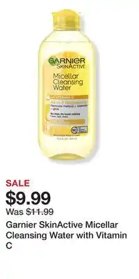 Ulta Beauty Garnier SkinActive Micellar Cleansing Water with Vitamin C offer