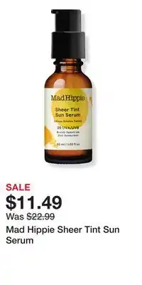 Ulta Beauty Mad Hippie Sheer Tint Sun Serum offer