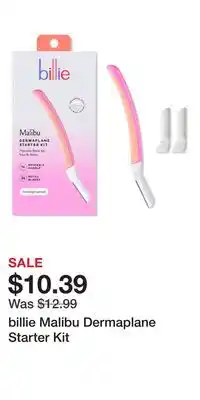 Ulta Beauty billie Malibu Dermaplane Starter Kit offer