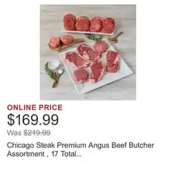 Costco Chicago Steak Premium Angus Beef Butcher Assortment , 17 Total Packs, 8 Lbs. Total offer