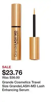 Ulta Beauty Grande Cosmetics Travel Size GrandeLASH-MD Lash Enhancing Serum offer