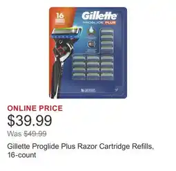 Costco Gillette Proglide Plus Razor Cartridge Refills, 16-count offer