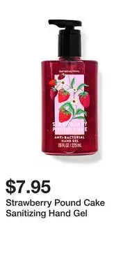 Bath & Body Works Strawberry Pound Cake Sanitizing Hand Gel offer