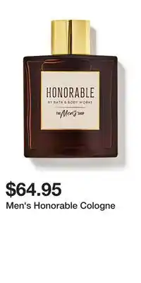 Bath & Body Works Men's Honorable Cologne offer