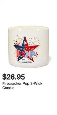 Bath & Body Works Firecracker Pop 3-Wick Candle offer
