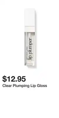 Bath & Body Works Clear Plumping Lip Gloss offer