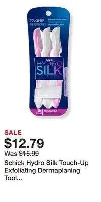 Ulta Beauty Schick Hydro Silk Touch-Up Exfoliating Dermaplaning Tool Eyebrow/Facial Razor offer
