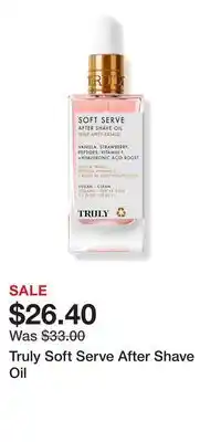 Ulta Beauty Truly Soft Serve After Shave Oil offer