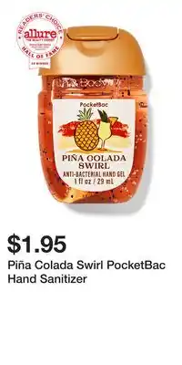 Bath & Body Works Piña Colada Swirl PocketBac Hand Sanitizer offer