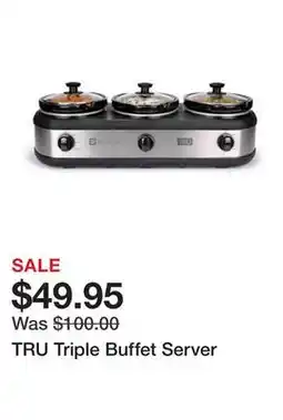 Belk TRU Triple Buffet Server offer
