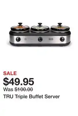 Belk TRU Triple Buffet Server offer