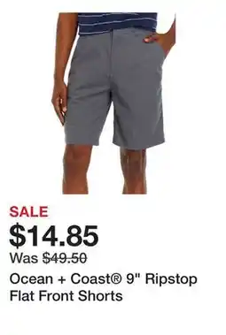 Belk Ocean + Coast 9 Ripstop Flat Front Shorts offer