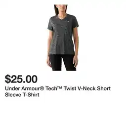 Belk Under Armour Tech Twist V-Neck Short Sleeve T-Shirt offer