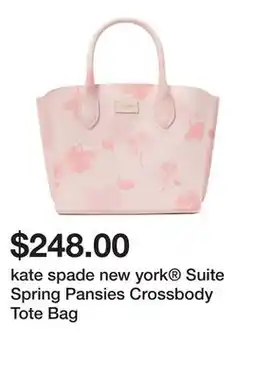 Belk kate spade new york Suite Spring Pansies Crossbody Tote Bag offer