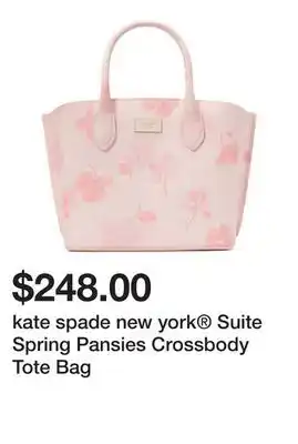 Belk kate spade new york Suite Spring Pansies Crossbody Tote Bag offer