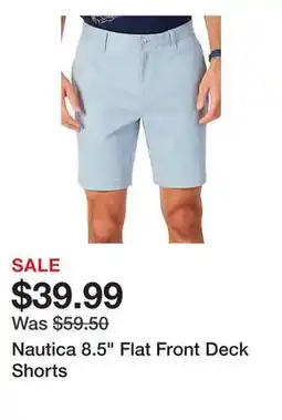 Belk Nautica 8.5 Flat Front Deck Shorts offer