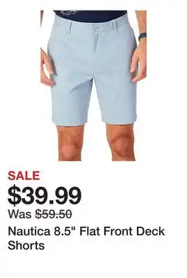 Belk Nautica 8.5 Flat Front Deck Shorts offer