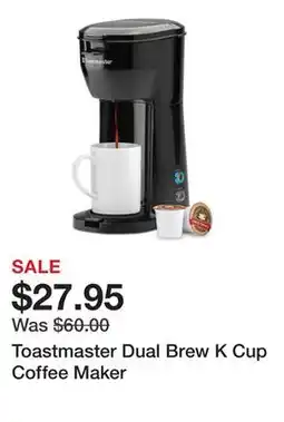 Belk Toastmaster Dual Brew K Cup Coffee Maker offer