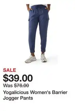 Belk Yogalicious Women's Barrier Jogger Pants offer