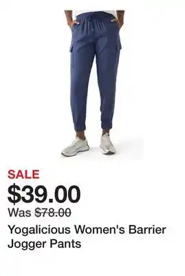 Belk Yogalicious Women's Barrier Jogger Pants offer