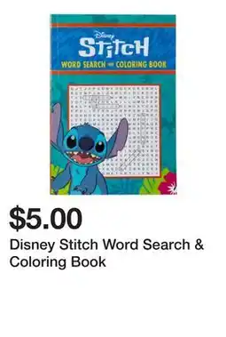 Five Below Disney Stitch Word Search & Coloring Book offer