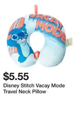 Five Below Disney Stitch Vacay Mode Travel Neck Pillow offer
