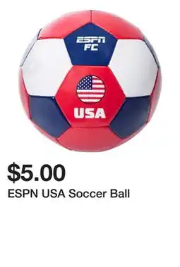 Five Below ESPN USA Soccer Ball offer